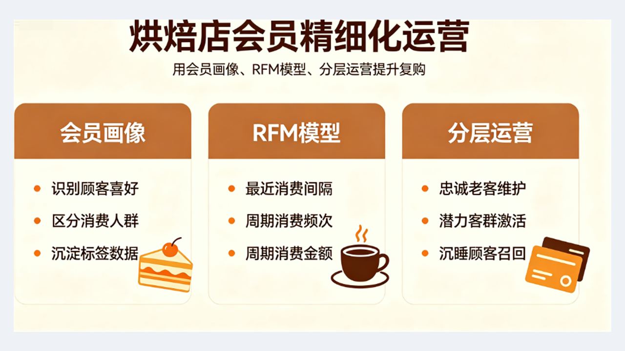 客流流失、复购不足？烘焙门店会员分层精细化运营