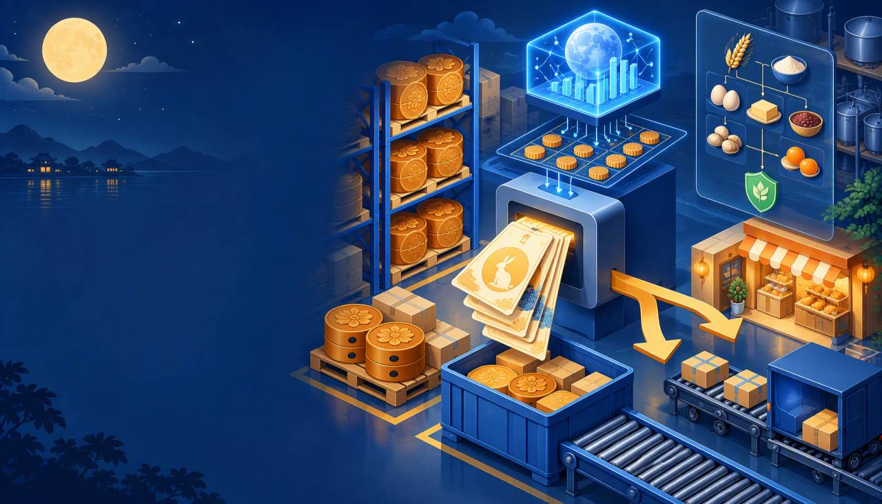 月饼生产企业用什么 ERP 管理中秋礼券和库存?